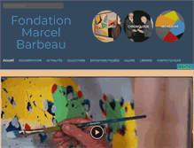 Tablet Screenshot of marcelbarbeau.com